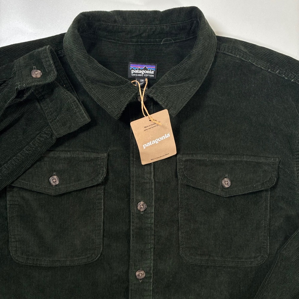 NEW Patagonia Corduroy Shirt 2XL Old Growth Green Shacket 42445 OLGG - Picture 1 of 10
